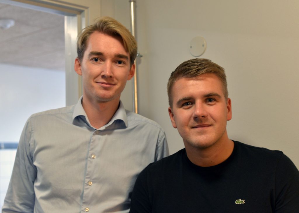 Mathias From og Frederik Andreasen inden kampen - Søften Nyt - Foto: Anders Godtfred-Rasmussen.