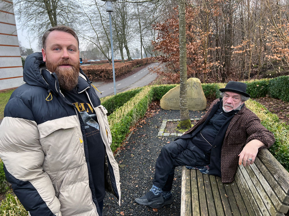 Peter og Hans ude i kulden - Søften Nyt - Foto: Anders Godtfred-Rasmussen.