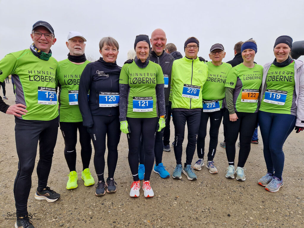 Her er Hinnerup Løberne ude til et af de mange klubløb, som medlemmerne af klubben kan få tilskud til. Både Christina og Maiken var afsted og løbe begge fem kilometer på under 30 minutter. Foto: Tommy Jespersen - Hinnerup Løberne.