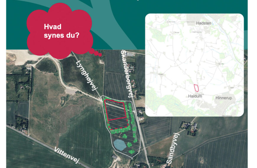 Ny genbrugsplads ved Haldum - Grafik: Favrskov Kommune.